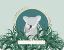 Doppelkarte - Green Wave - Willkommen auf dieser Welt kleines Baby - Koala
