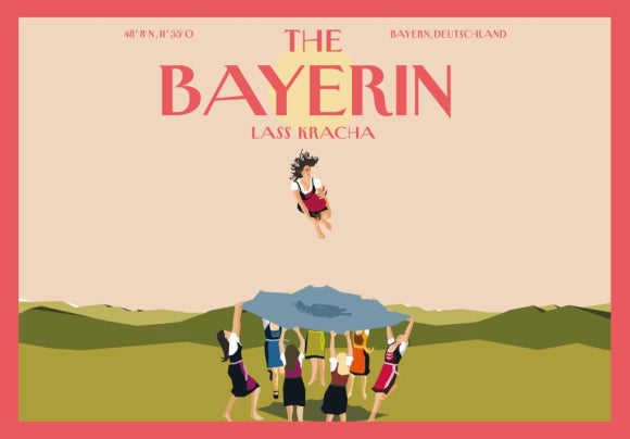Postkarte: The Bayerin - Lass Kracha