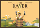 Postkarte: The Bayer - Oans, Zwoa, Gsuffa Auf Di