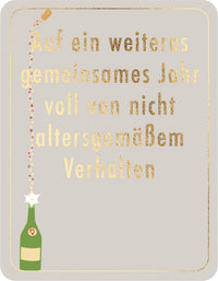 Postkarte: Green Wave "Auf ein weiteres gemeinsames Jahr..."