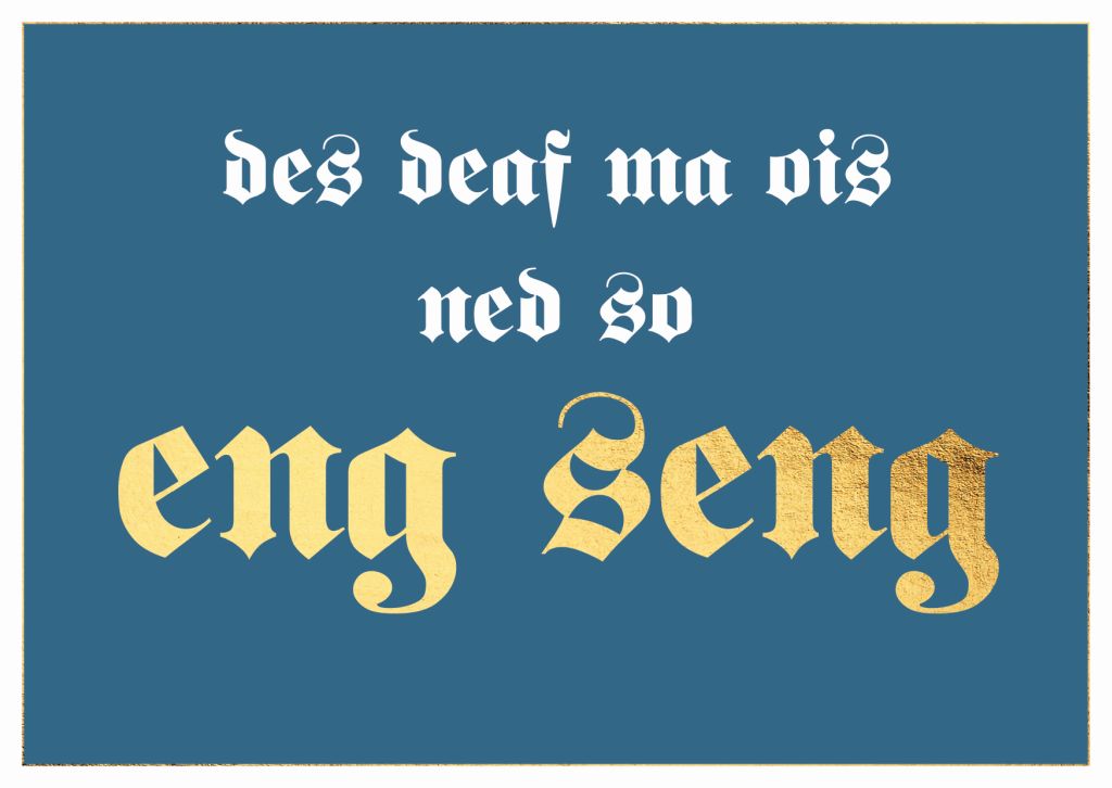 Postkarte Bayern - des deaf ma ois ned so eng seng