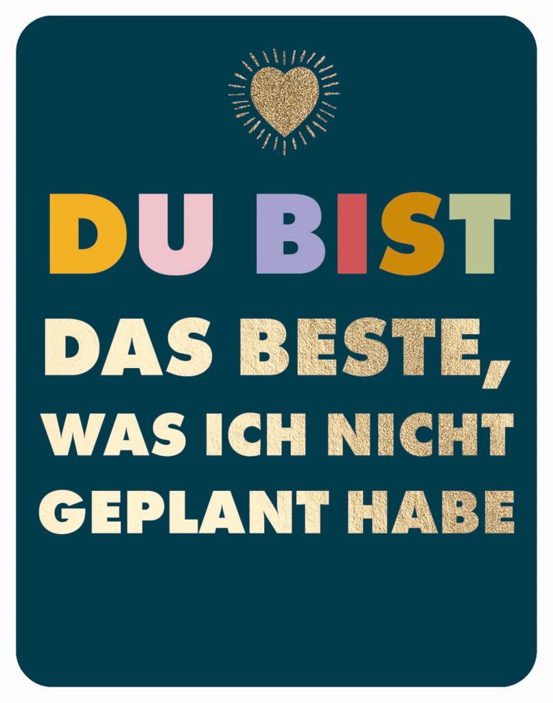 Postkarte - Green Wave - Du bist das Beste, was ich nicht geplant habe