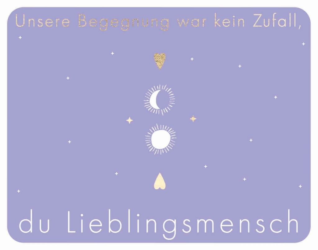 Postkarte - Green Wave - Unsere Begegnung war kein Zufall, du Lieblingsmensch