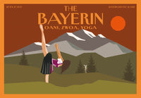 Postkarte: The Bayerin - Oans, Zwoa, Yoga