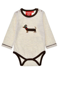 BONDI Langarm-Body Baby/Kleinkinder "Waldi"