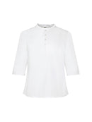 Bluse mit Rüsche am Ausschnitt