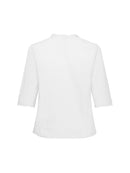 Bluse mit Rüsche am Ausschnitt