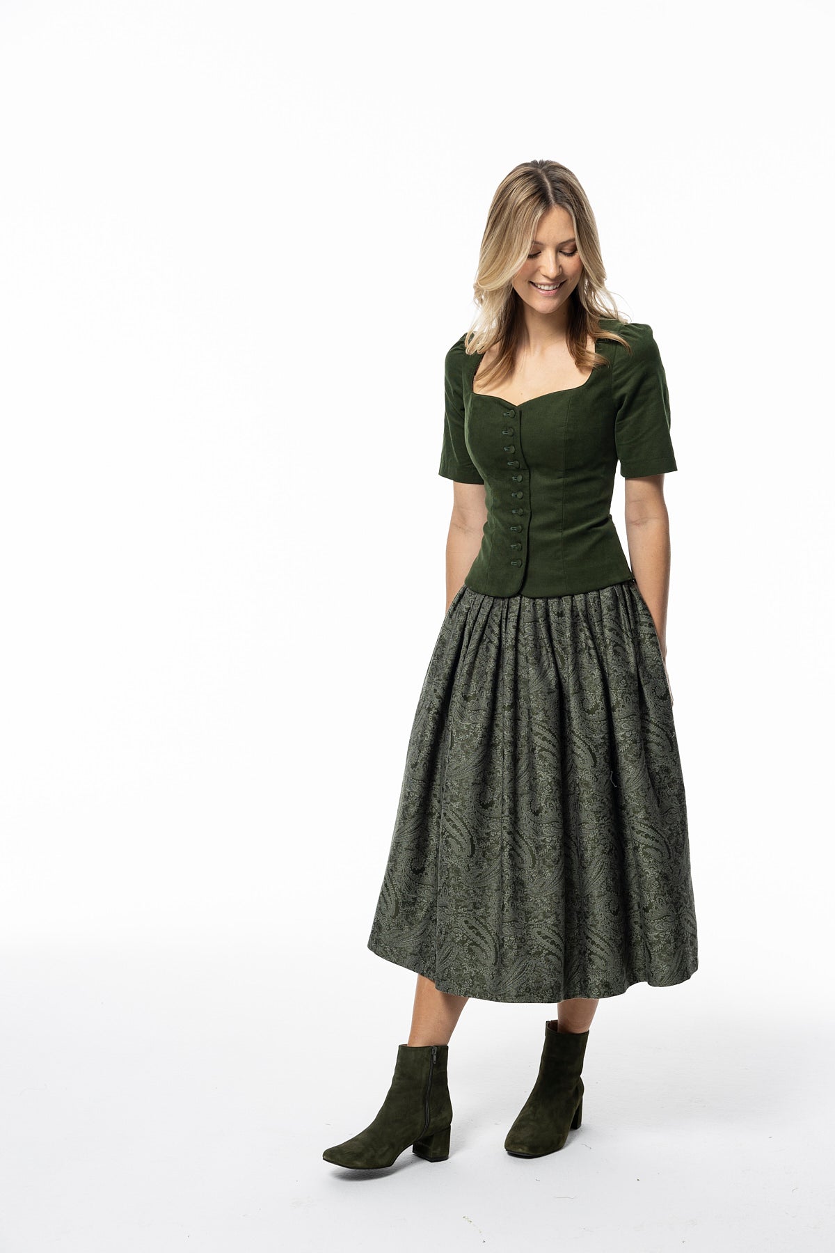 Berwin Feincordmieder olive