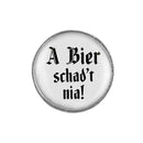 Gaudiknopf "A Bier schad't nia"  schlicht