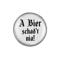 Gaudiknopf "A Bier schad't nia"  schlicht