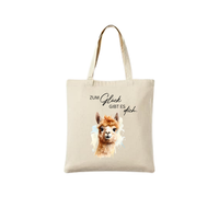 Bergverliebt® Baumwolltasche „Gspürwerk Alpaka“ – natur & nachhaltig