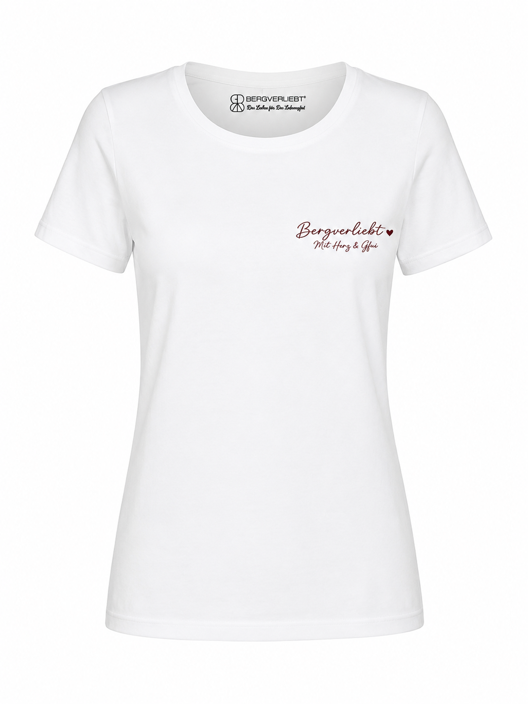 T-Shirt „Bergverliebt Mit Herz & Gfui“ – Herzstück by Bergverliebt®