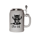 Bierkrug MAXX "Ois isi" mit Zinndeckel 0,5 Liter