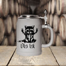 Bierkrug MAXX "Ois isi" mit Zinndeckel 0,5 Liter