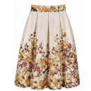 Kellerfaltenrock floraler Print „Lotti" gelb
