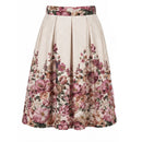 Kellerfaltenrock floraler Print „Rosalie“ rosa
