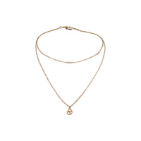 Methallhalskette zweireihig Breze goldfarben