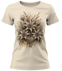 Almtracht® Damen-Tshirt "Strass-Edelweiß"