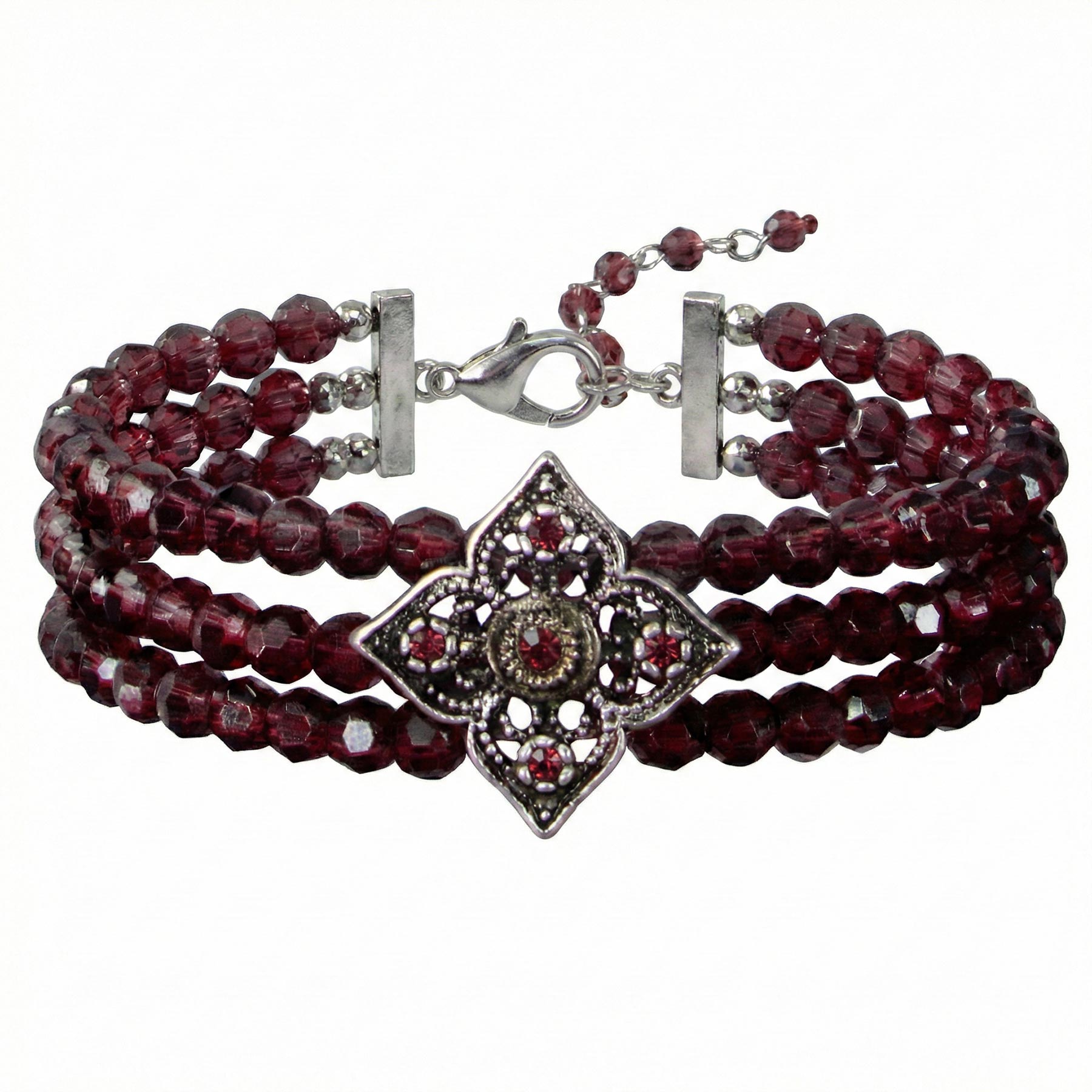 Perlen-Armband "Louisa" beere