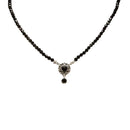 Perlen-Halskette "Helena" schwarz