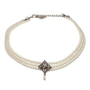 Perlen-Kropfkette Louisa creme-weiß