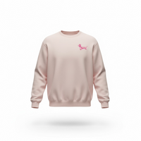 Bergverliebt® Sweatshirt „Dackelkönigin“ – Rosé