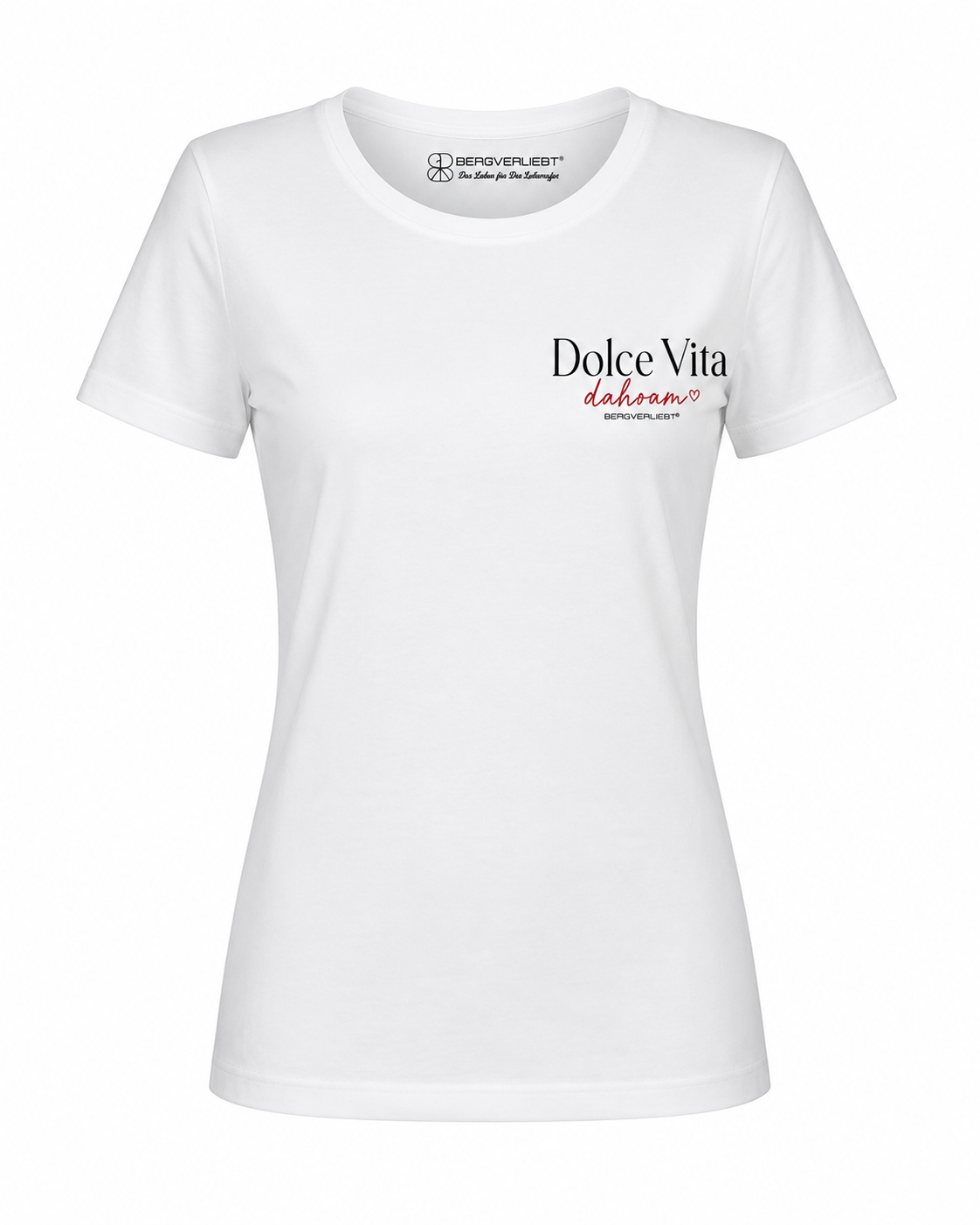 T-Shirt „Dolce Vita dahoam“ – Herzstück by Bergverliebt®