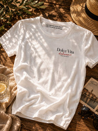 T-Shirt „Dolce Vita dahoam“ – Herzstück by Bergverliebt®