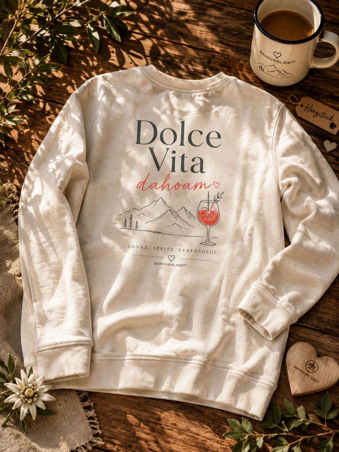 Sweatshirt „Dolce Vita dahoam“ Alpine Edition