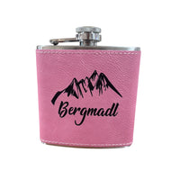 Flachmann Bergmadl Edelstahl Altrosa