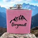 Flachmann Bergmadl Edelstahl Altrosa