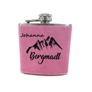 Flachmann Bergmadl Edelstahl Altrosa