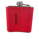 Flachmann Bergmadl Edelstahl Rot