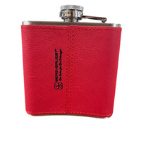 Flachmann Bergmadl Edelstahl Rot