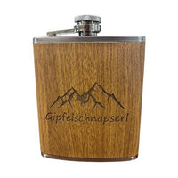 Flachmann Gipfelschnapserl Edelstahl Hoogstraten