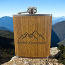 Flachmann Gipfelschnapserl Edelstahl Hoogstraten