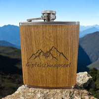 Flachmann Gipfelschnapserl Edelstahl Hoogstraten