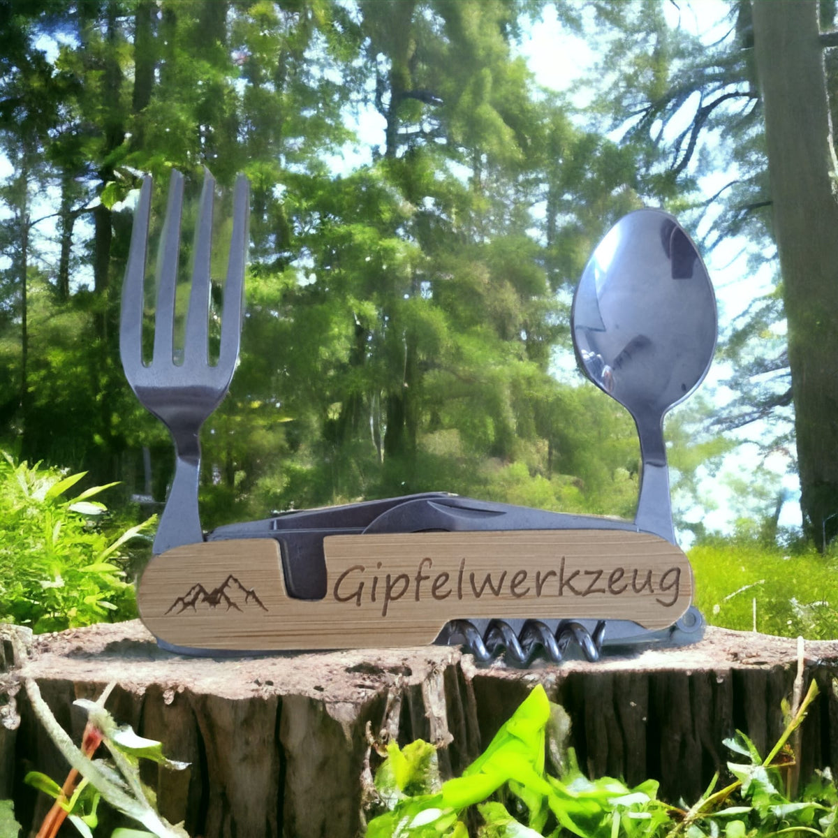 Bergverliebt® Multifunktionsbesteck "Gipfelwerkzeug"