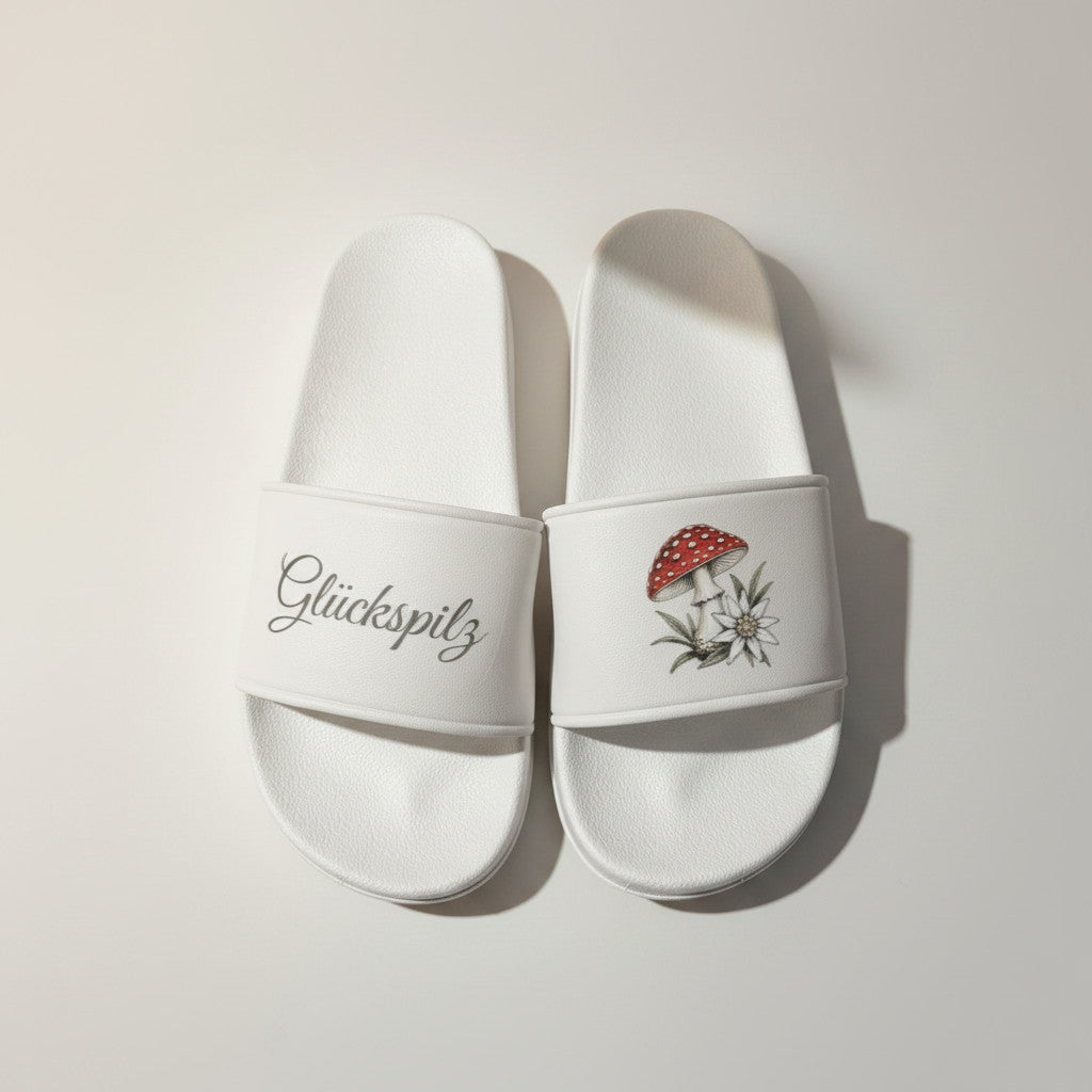 Badelatschen "Glückspilz" – Herzstück by Bergverliebt®