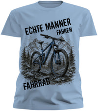 Almtracht® Tshirt "Echte Männer fahren Fahrrad" Modern