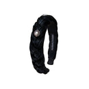 Samt-Haarreif Flechtoptik "Helena" schwarz