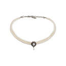 Glamour-Kropfkette "Helena" creme-weiß