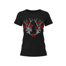 Almtracht® Damen Tshirt "Blumengeweih"