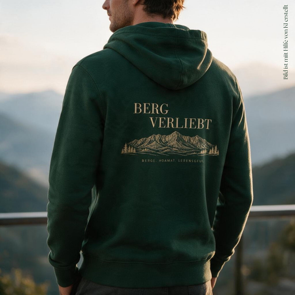 Bergverliebt® Hoodie "Bergverliebt" Unisex