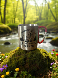 Edelstahl-Tasse Karabiner TREK "Parken" 10 oz