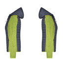 Bergverliebt® Buam-Jacke Materialmix kiwi-melange/anthracite-melange