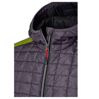 Bergverliebt® Buam-Jacke Materialmix kiwi-melange/anthracite-melange