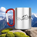Edelstahl-Tasse Karabiner TREK "Bergnarrisch" 10 oz