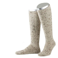 Trachten-Kniestrümpfe Loden-Tweed mittelbeige-meliert