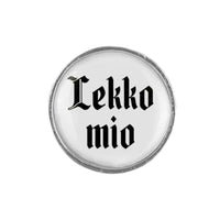 Gaudiknopf "Lekko mio" schlicht